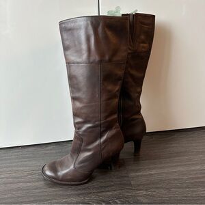 Aldo Dark Brown Heeled Boots